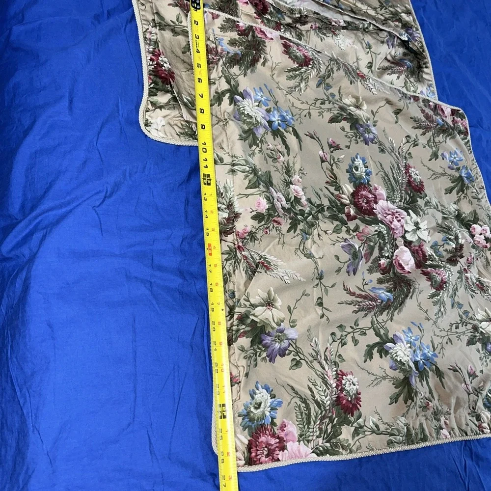 Vintage Ralph Lauren ADRIANA Floral Pillow Shams Cotton European Size Set Of 2